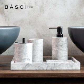 Luxusní koupelnové doplňky z mramoru🖤 #homdecor #bydleni #design #marble #interior